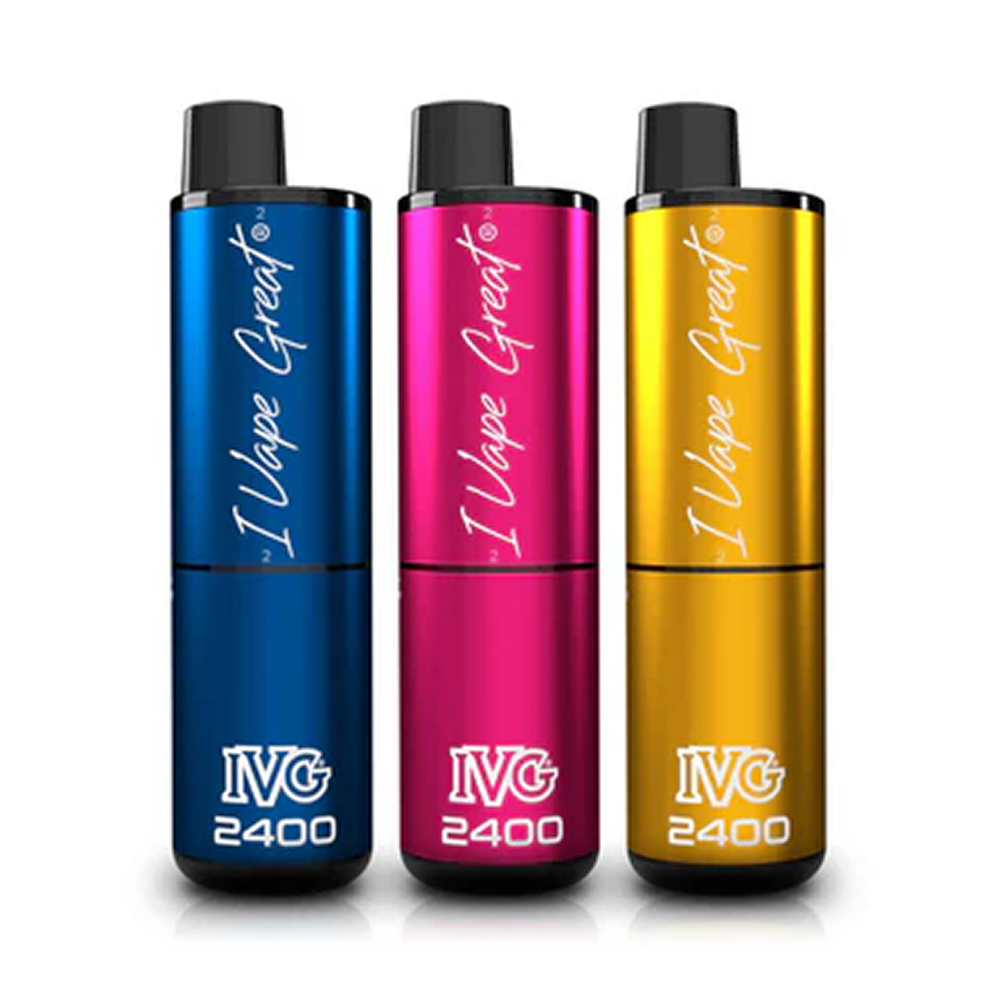 IVG 2400 Disposable Vape Rechargeable Kit (Box of 5)
