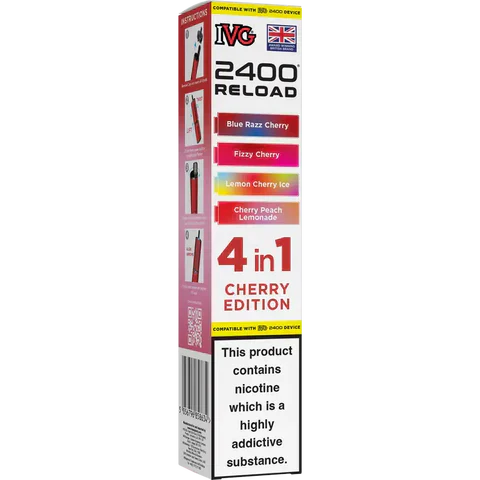 IVG 2400 Reload 4-in-1 Multi Flavour Prefilled Vape Pods (Box of 5)