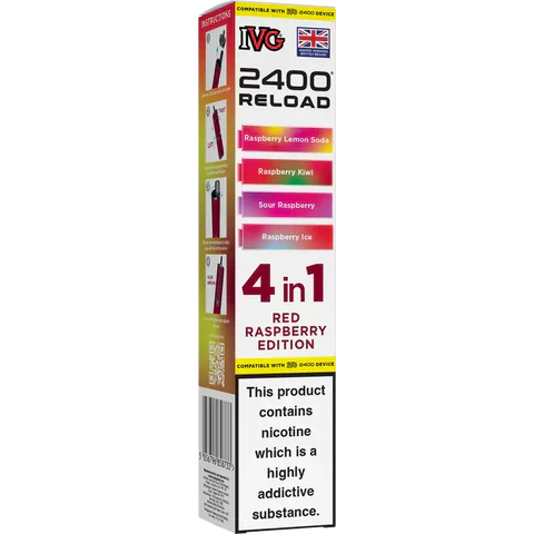 IVG 2400 Reload 4-in-1 Multi Flavour Prefilled Vape Pods (Box of 5)