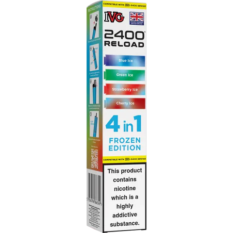 IVG 2400 Reload 4-in-1 Multi Flavour Prefilled Vape Pods (Box of 5)