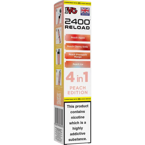 IVG 2400 Reload 4-in-1 Multi Flavour Prefilled Vape Pods (Box of 5)